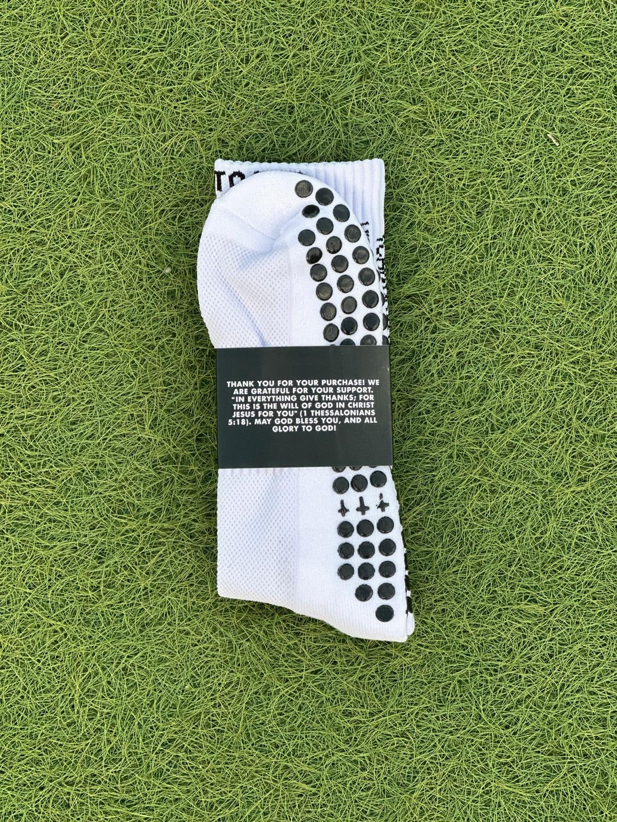 ❌SOLD OUT❌ Glory To God Grip Socks White OG’S