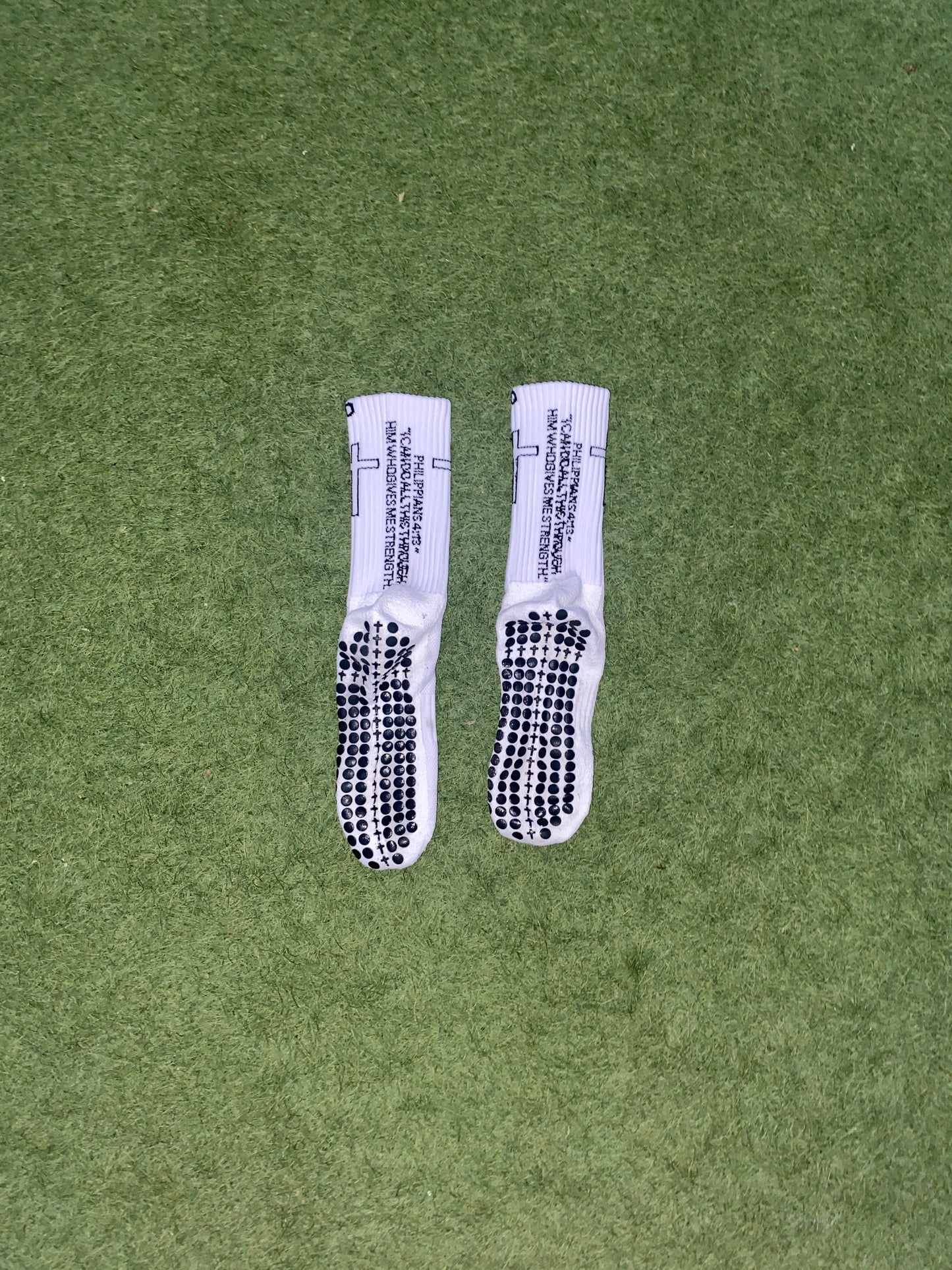 ❌SOLD OUT❌ Glory To God Grip Socks White OG’S