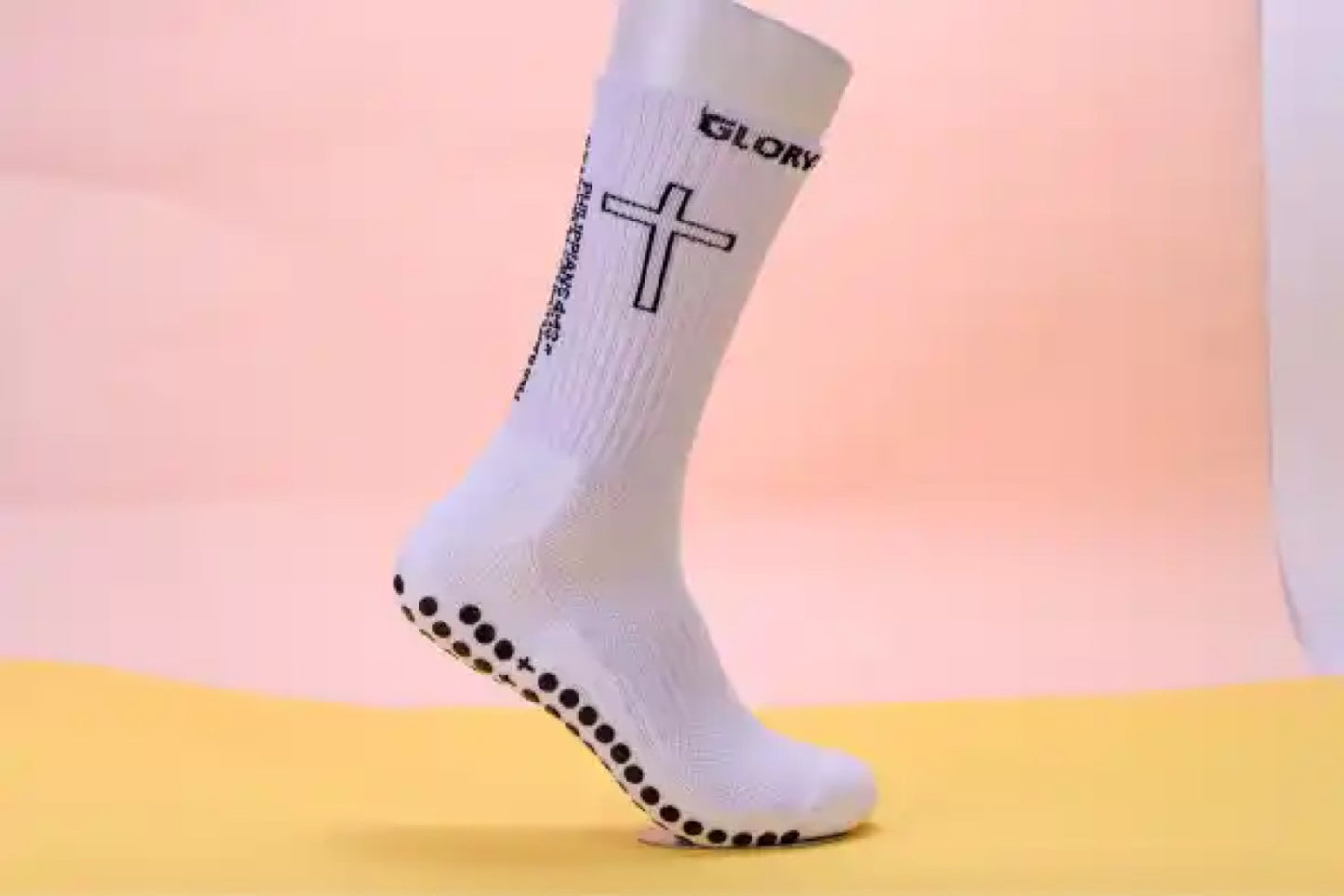 ❌SOLD OUT❌ Glory To God Grip Socks White OG’S