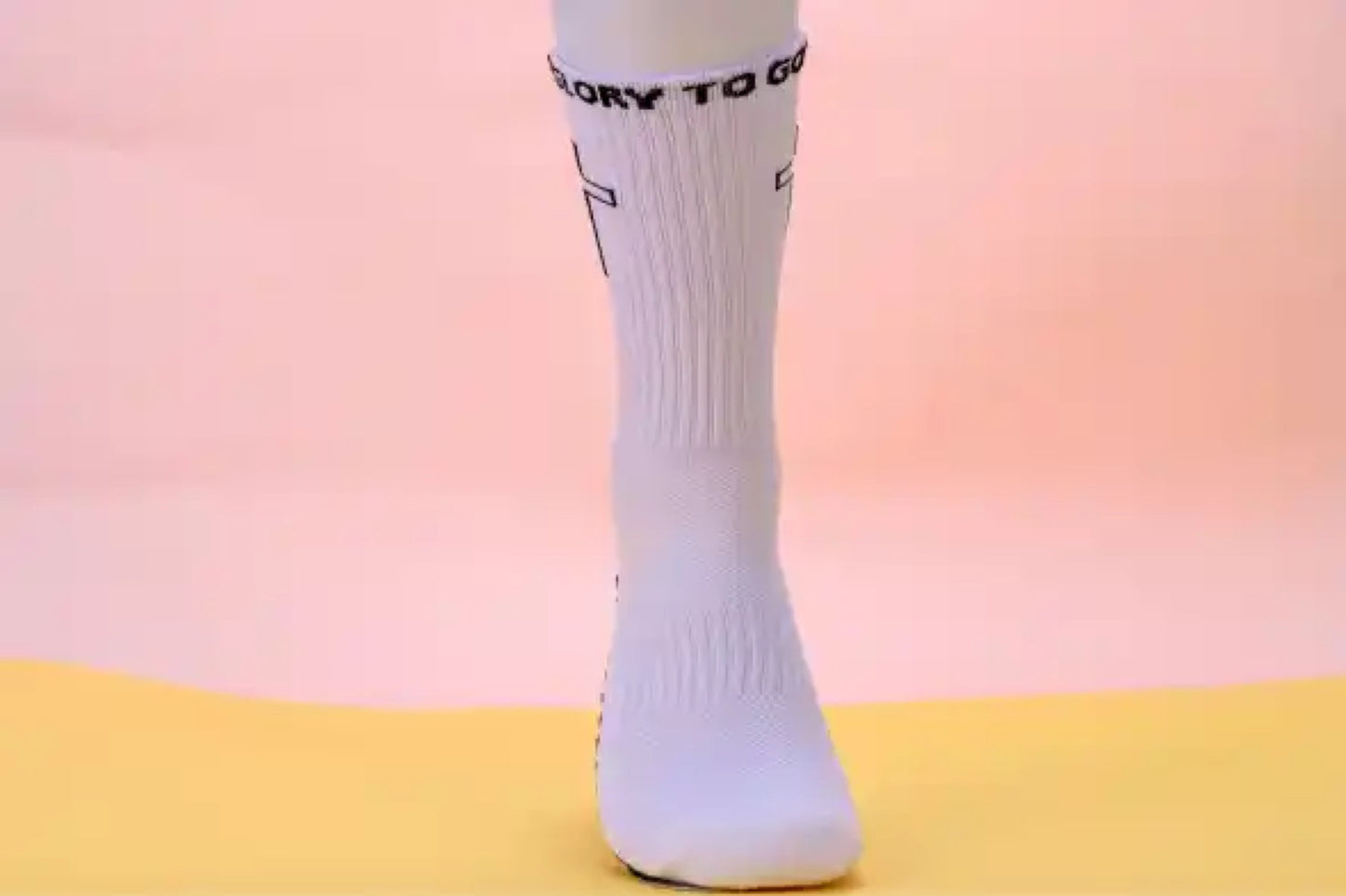 ❌SOLD OUT❌ Glory To God Grip Socks White OG’S